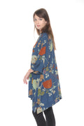 Citron Garden in Blue Kimono