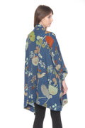Citron Garden in Blue Kimono