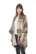 Citron Mums in Woodland Kimono