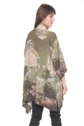 Citron Mums in Woodland Kimono