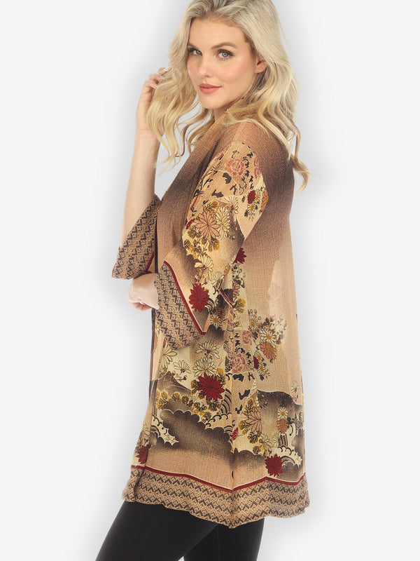 Magic Organic Beauty Milk Coffee Kimono Jacket