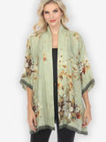 Citron Peony Mint Green Kimono