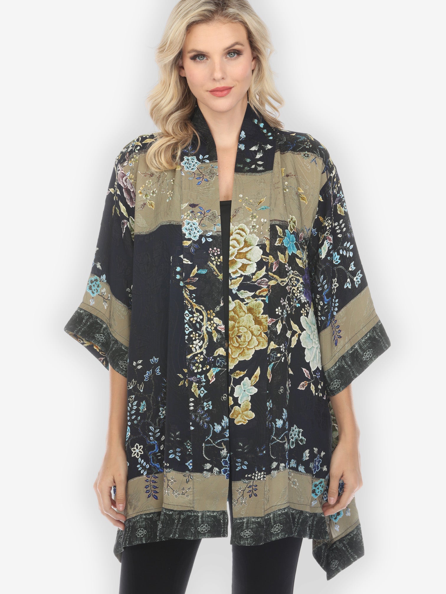 Jackets Queenly Radiant Charm in Vintage Silk Kimono