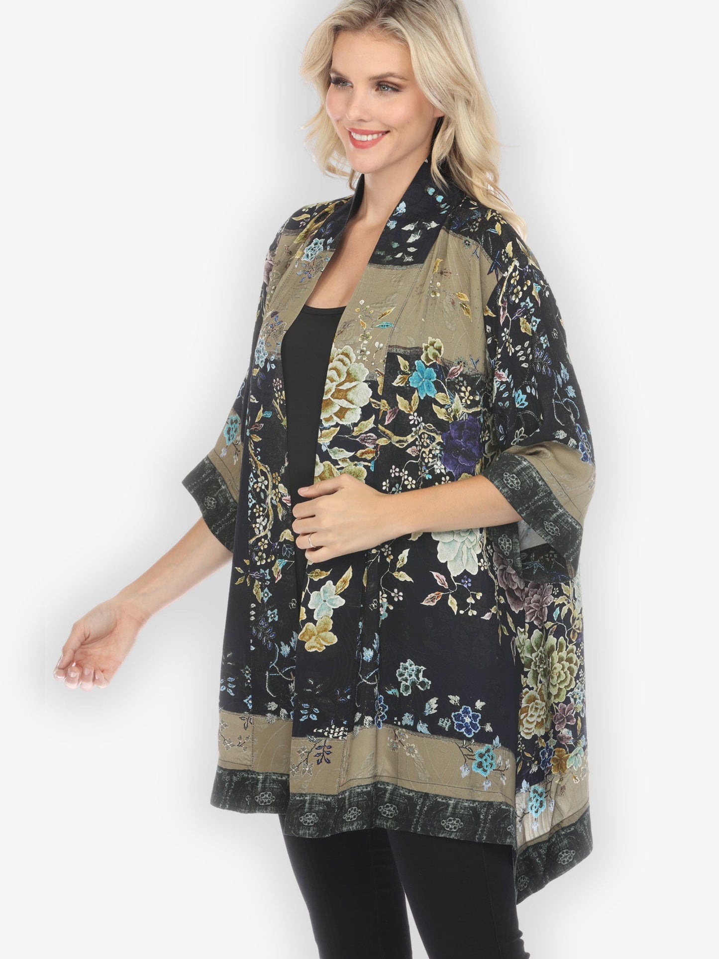 Jackets Queenly Radiant Charm in Vintage Silk Kimono
