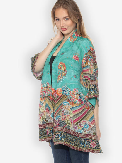 Jackets Royal Embroidery Silk Kimono