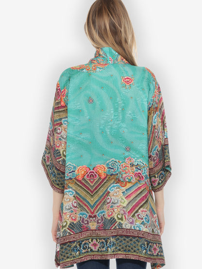 Jackets Royal Embroidery Silk Kimono