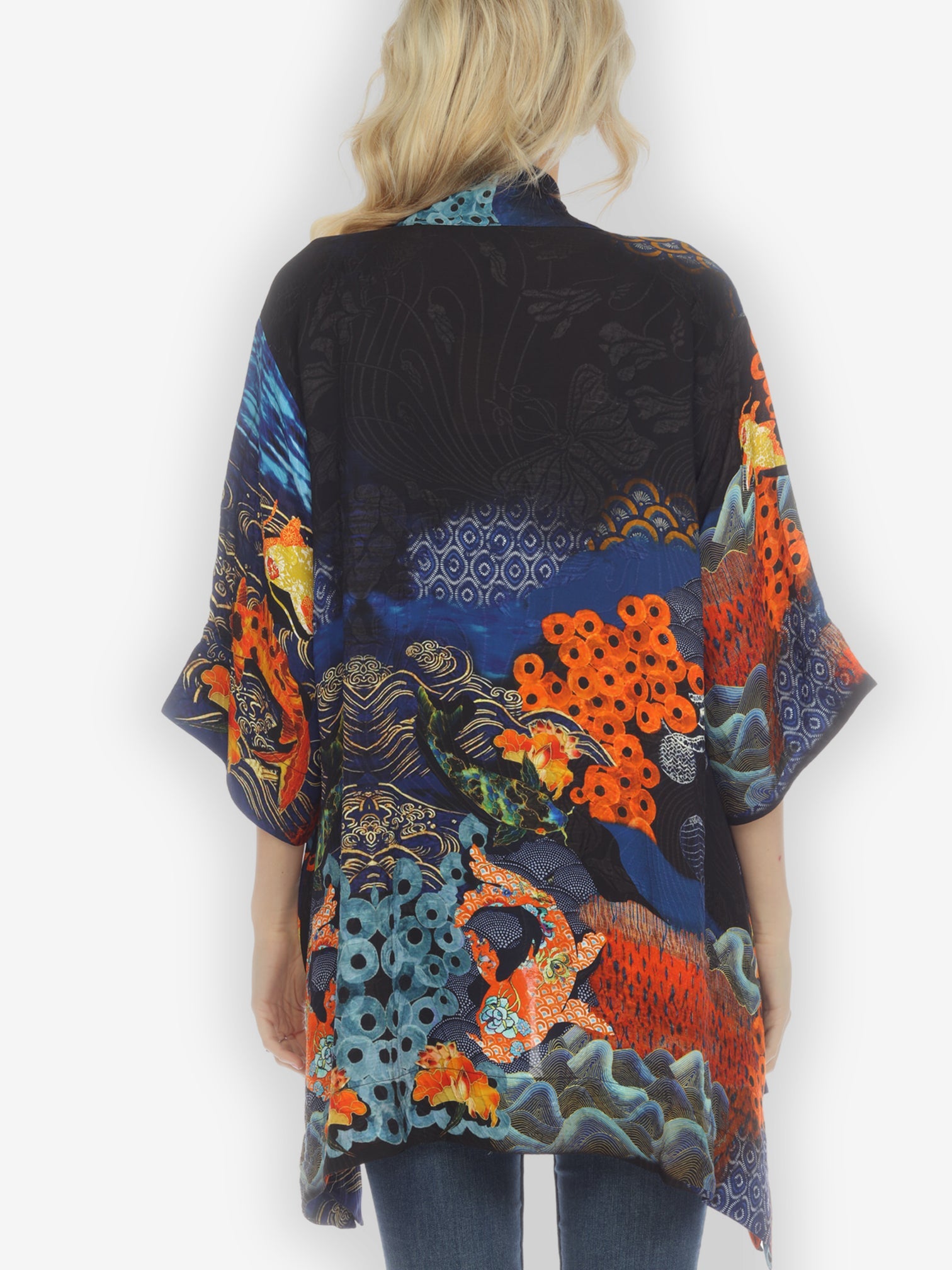 Kimono Royal Koi Pond Silk Kimono