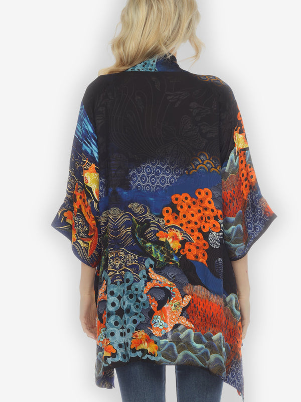 Royal Koi Pond Silk Kimono