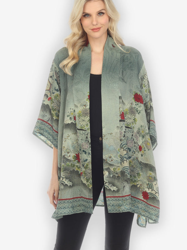 Reversible Silk Kimono Jacket