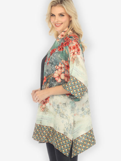 Jackets Summer Blossom Silk Kimono Jacket
