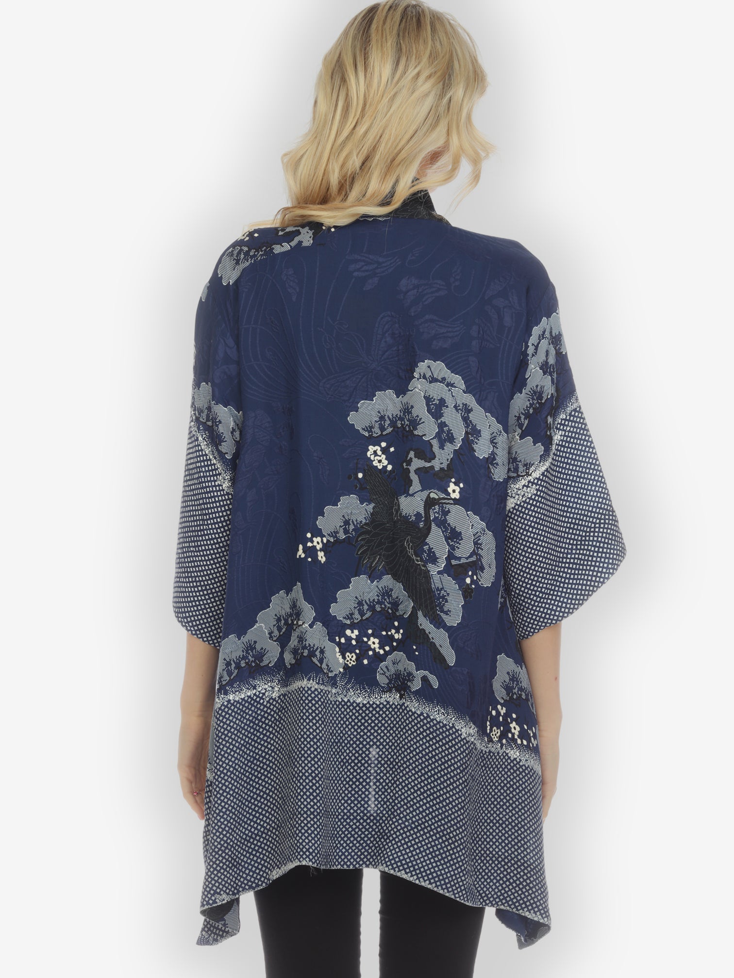 Kimono True Blue Shibori Silk Kimono Top