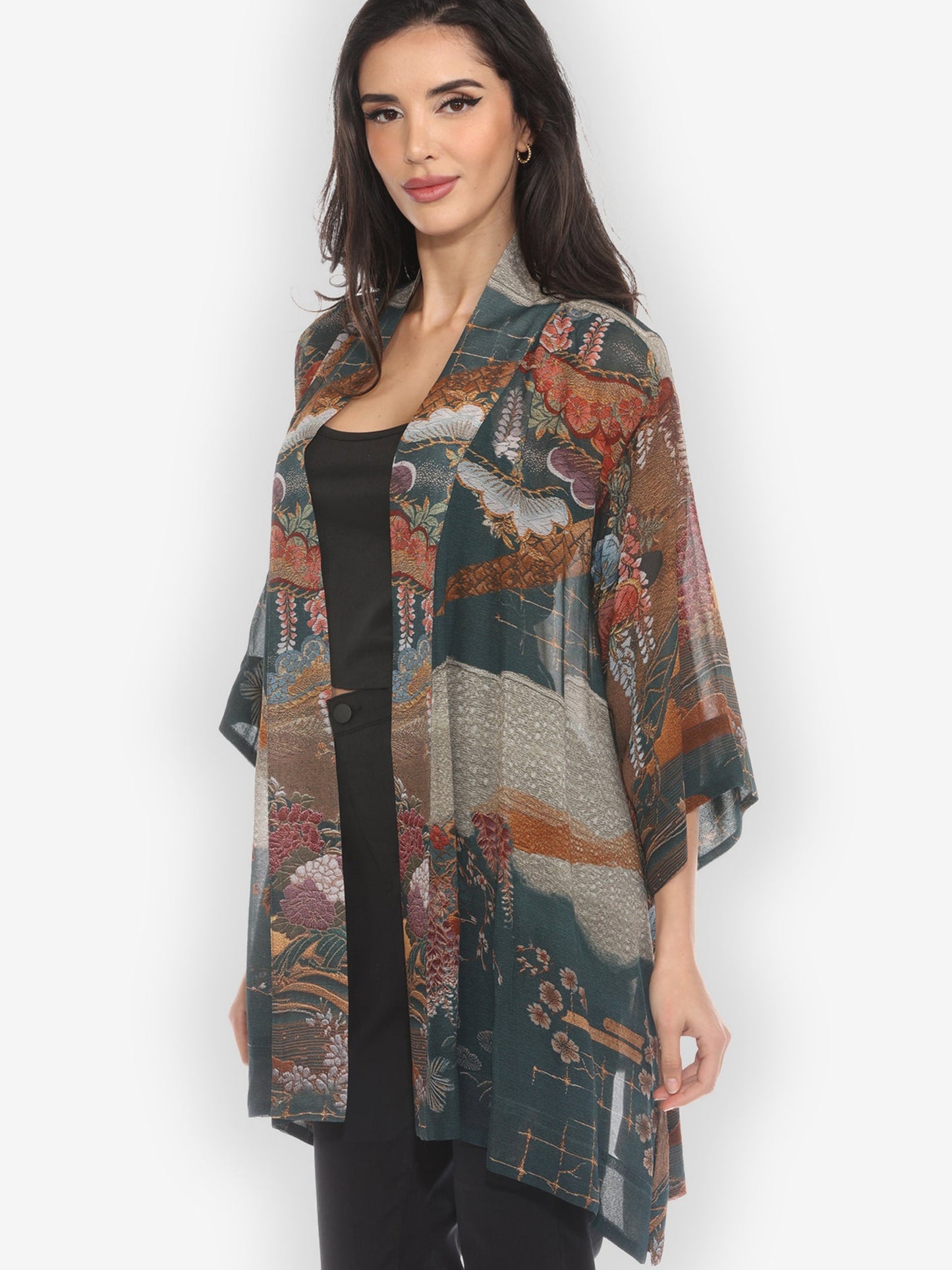 Jackets Tapestry Wisteria Kimono Jacket