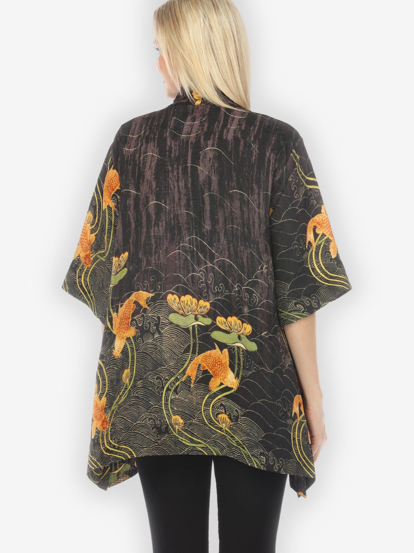 Jackets Water Lily Koi Kimono Jacket