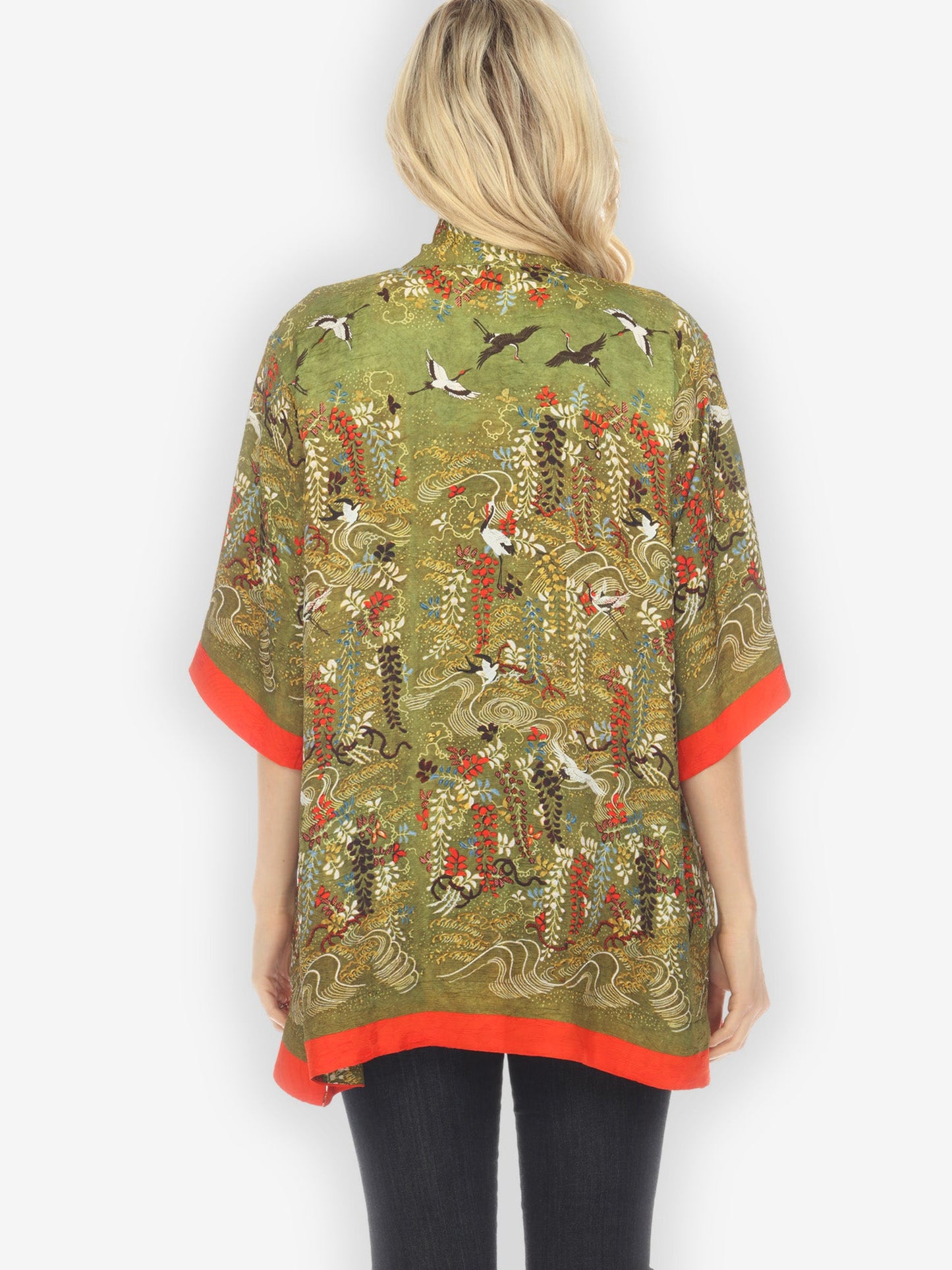 Jackets Wisteria Long Life Kimono Jacket