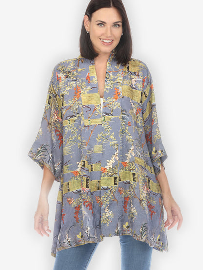 Jackets Water World Silk Kimono Jacket