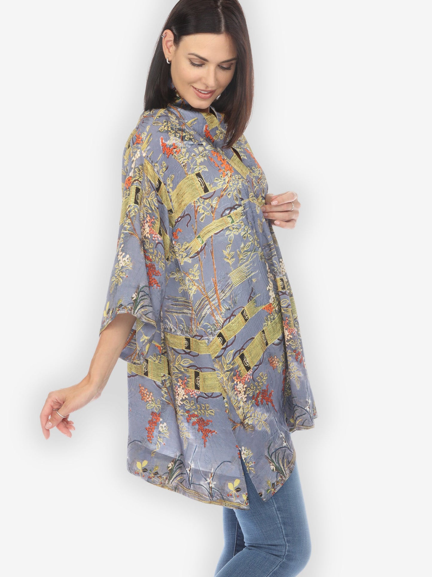 Jackets Water World Silk Kimono Jacket