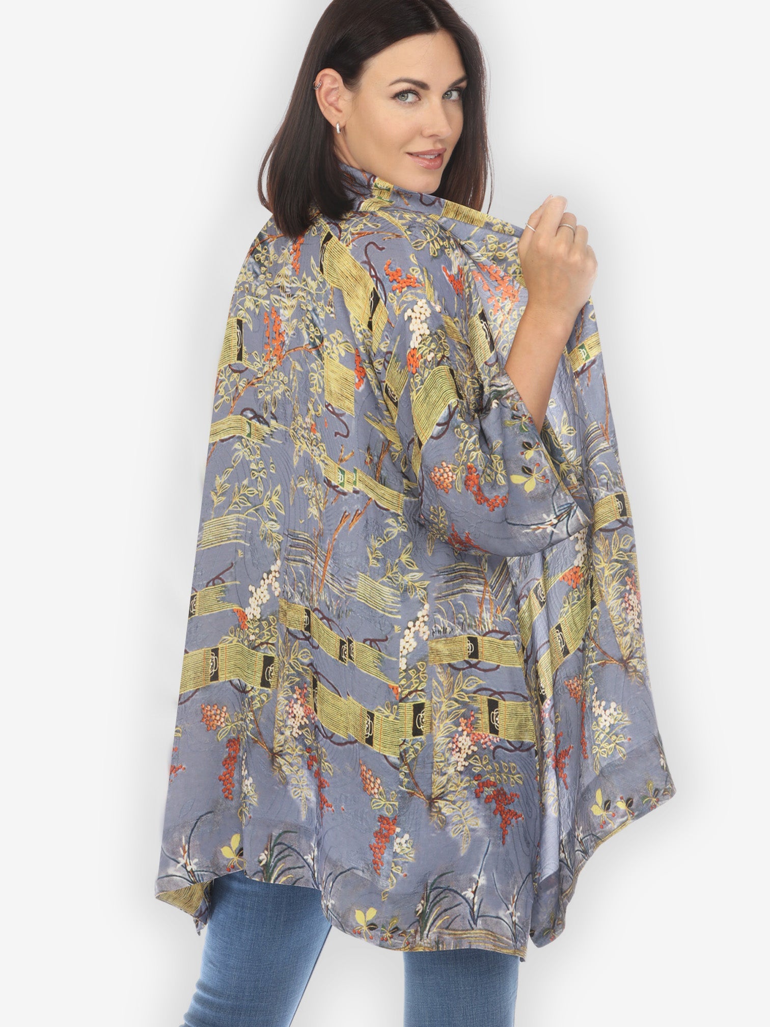 Jackets Water World Silk Kimono Jacket