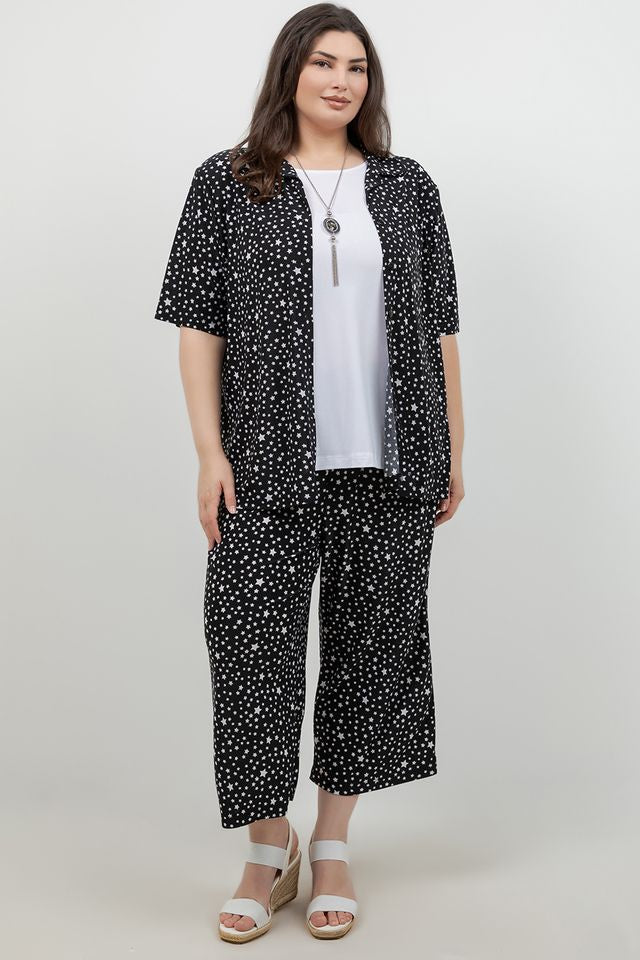 Tops Vikki Vi Jersey Stars Camp Shirt