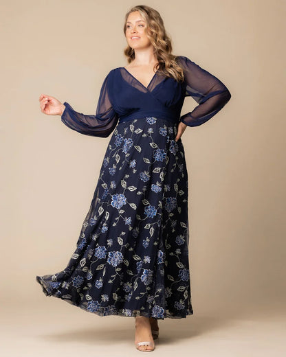 Dresses Isabella Embroidered Mesh Gown