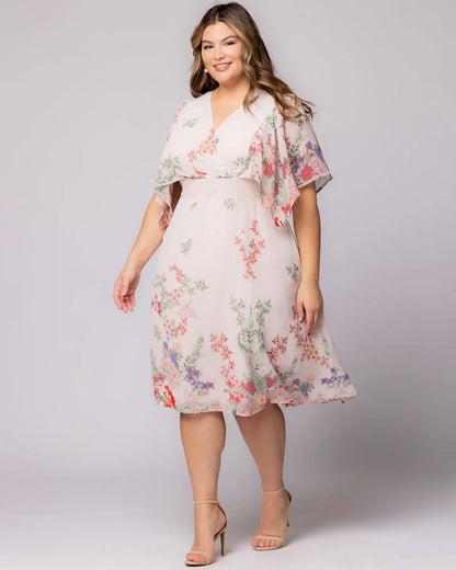 Breezy Border Print Cocktail Dress