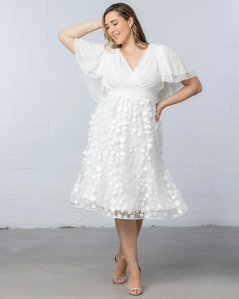 Dresses Pretty Petals Mesh Cocktail Dress