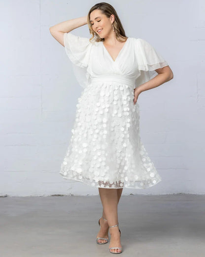 Dresses Pretty Petals Mesh Cocktail Dress