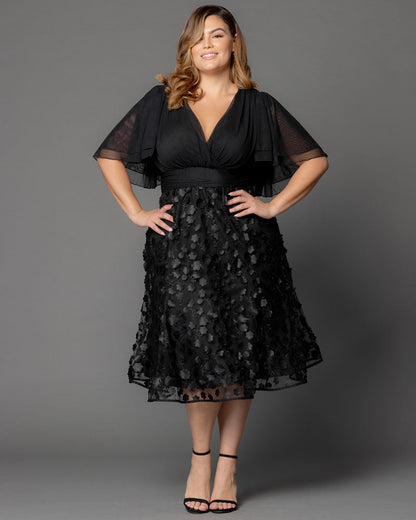 Dresses Pretty Petals Mesh Cocktail Dress