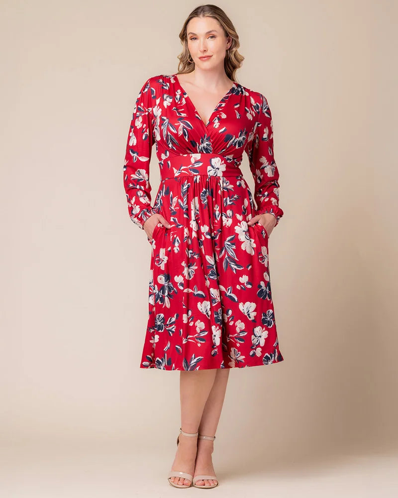 Diana Long Sleeve Midi Dress