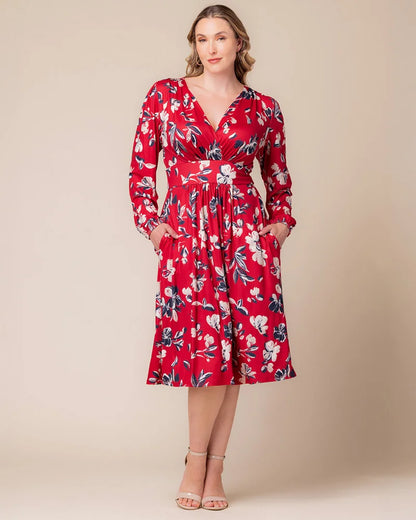 Diana Long Sleeve Midi Dress
