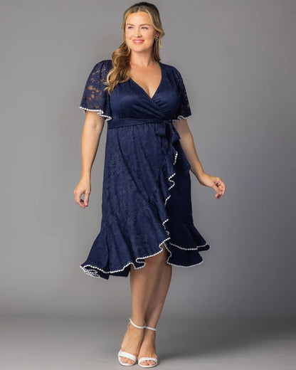 Dresses Palermo Lace Faux Wrap Cocktail Dress