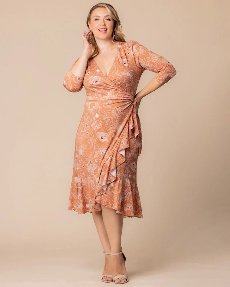 Dresses Flirty Flounce Wrap Dress