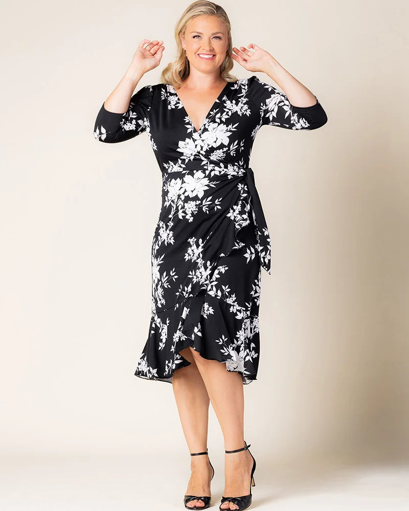 Dresses Flirty Flounce Wrap Dress