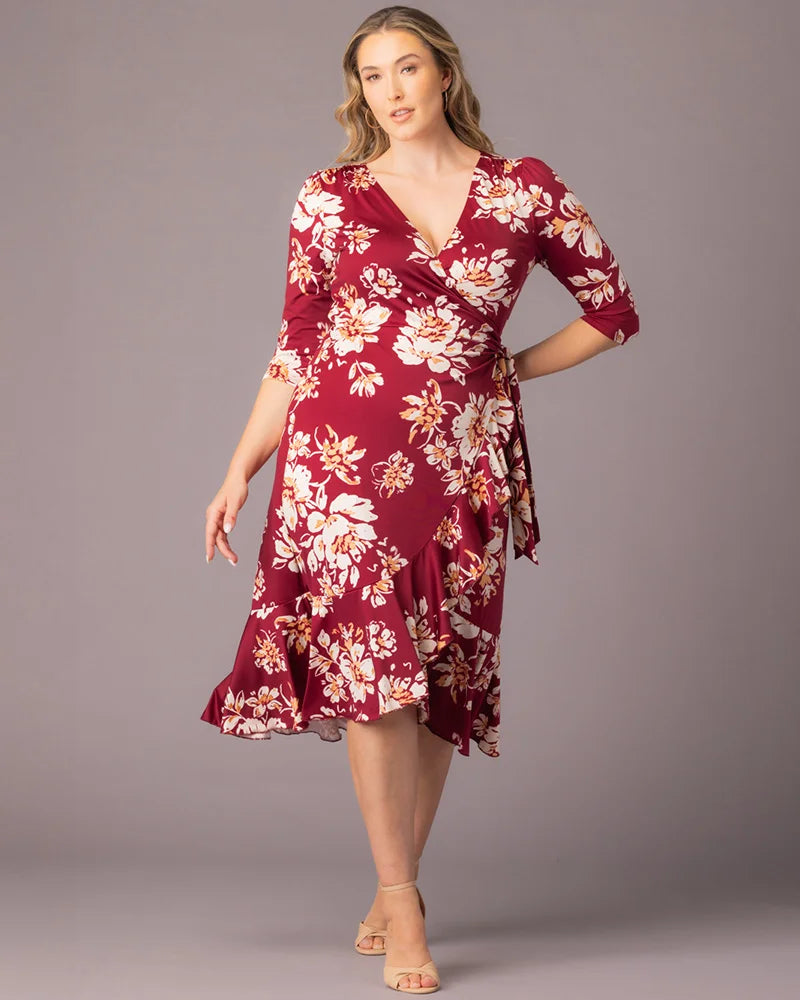 Dresses Flirty Flounce Wrap Dress