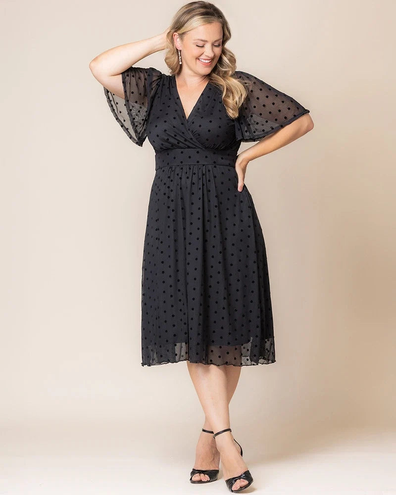 Dresses Margot Mesh Midi Cocktail Dress