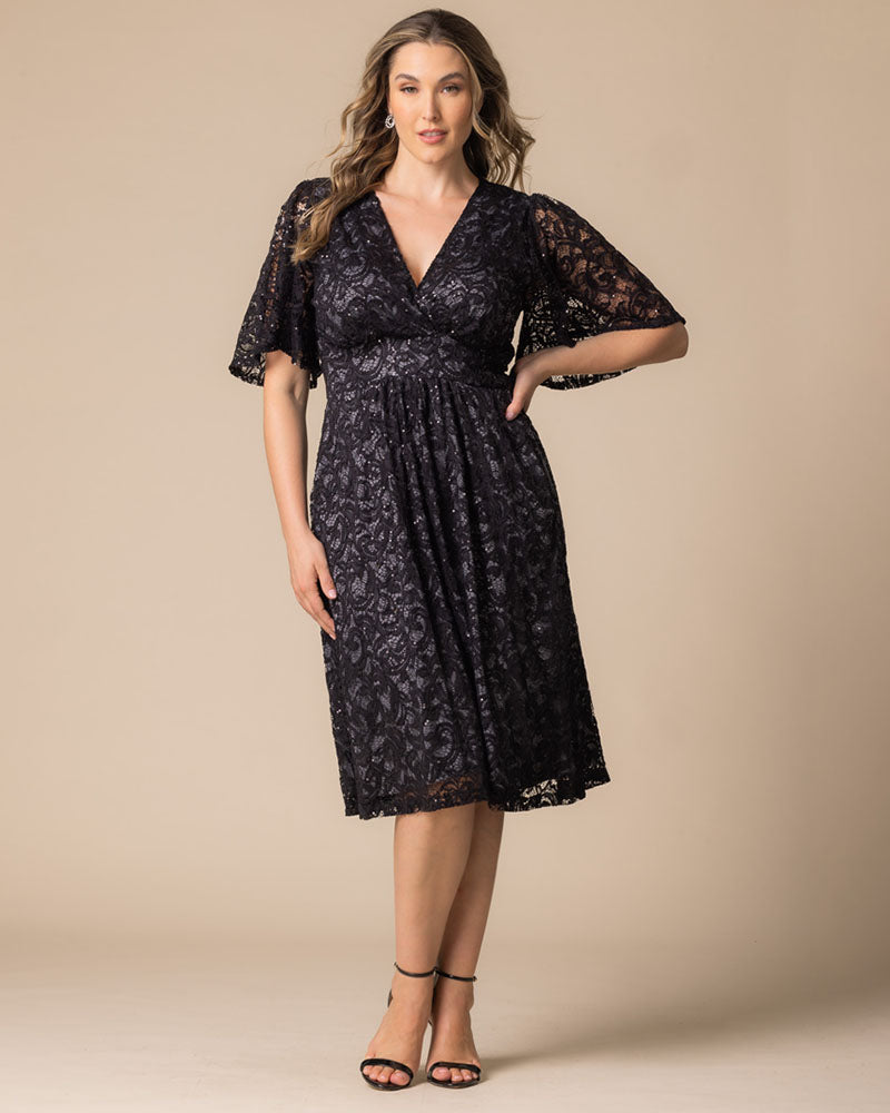 Dresses Starry Sequined Lace Cocktail Dress