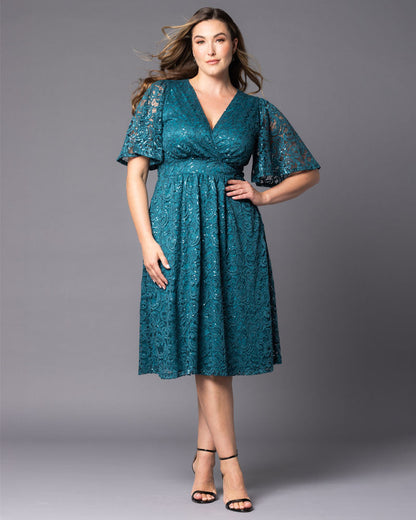 Dresses Starry Sequined Lace Cocktail Dress