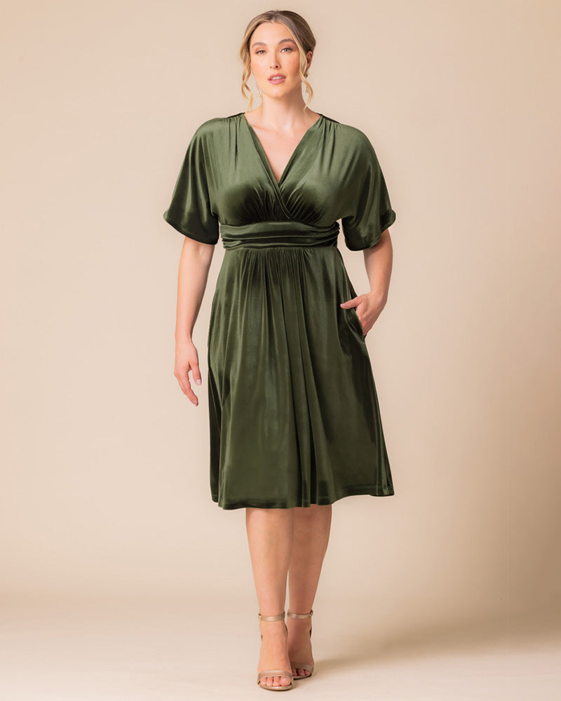 Dresses Angelic Velvet Midi Cocktail Dress