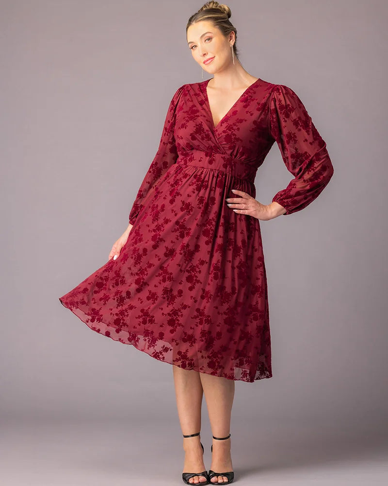 Melanie Mesh Midi Cocktail Dress