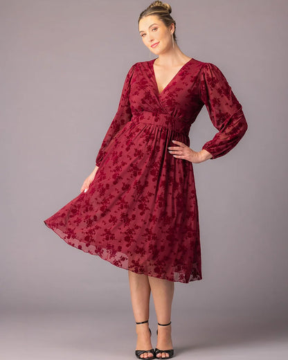 Melanie Mesh Midi Cocktail Dress