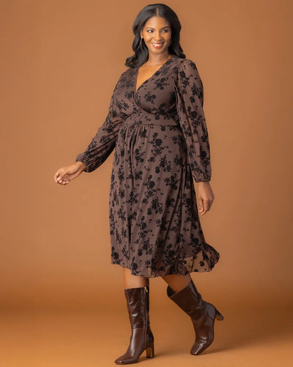 Melanie Mesh Midi Cocktail Dress