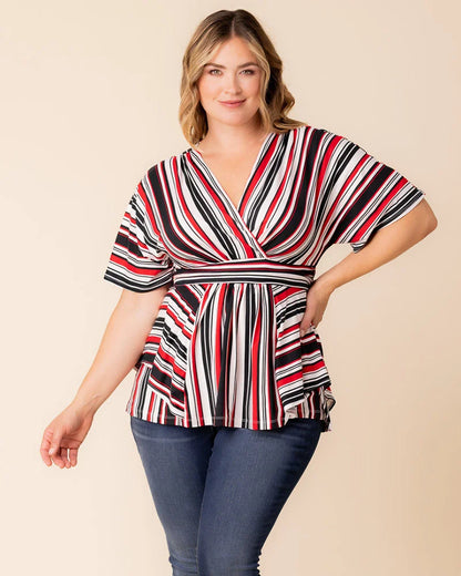 Tops Boulevard Striped Top - Sale!