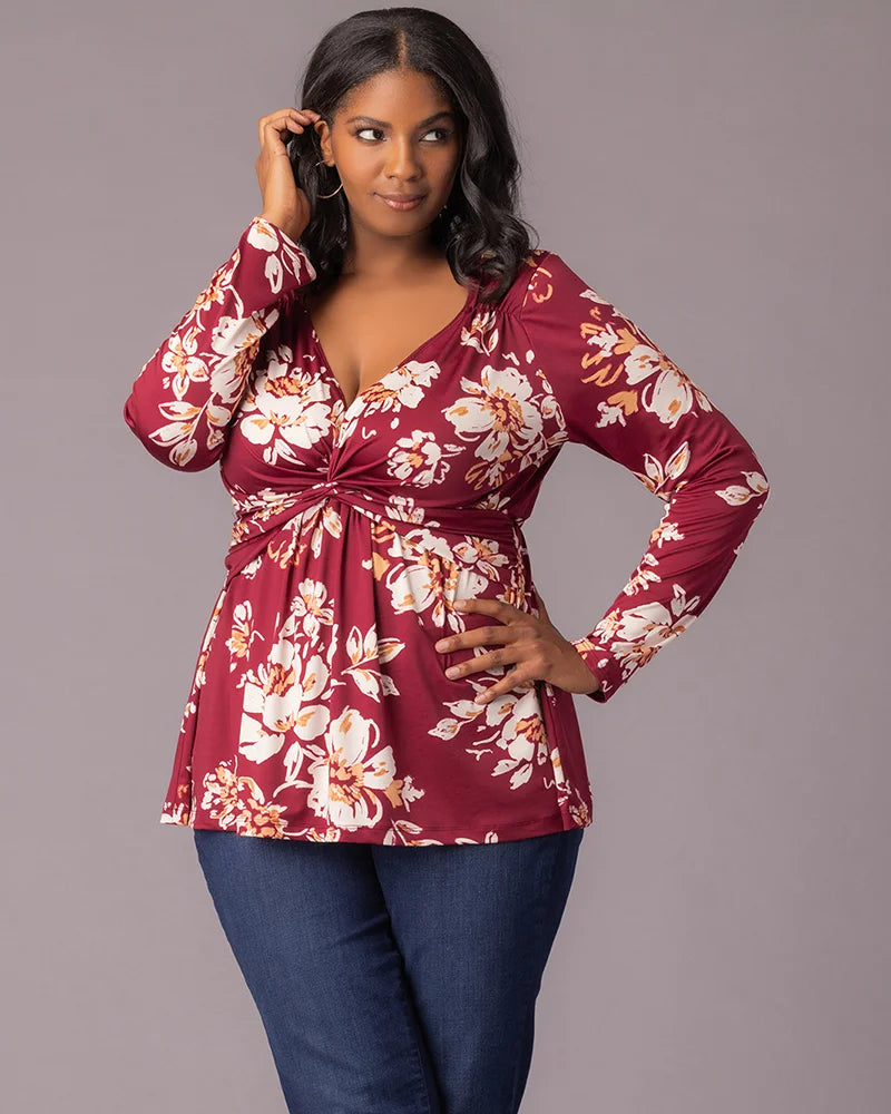 Tops Abigail Long Sleeve Twist Top