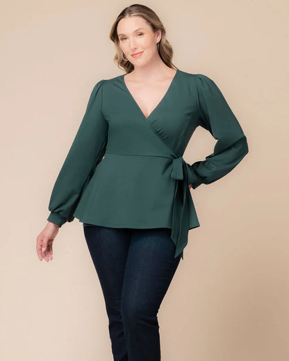 Tops Natasha Long Sleeve Wrap Top
