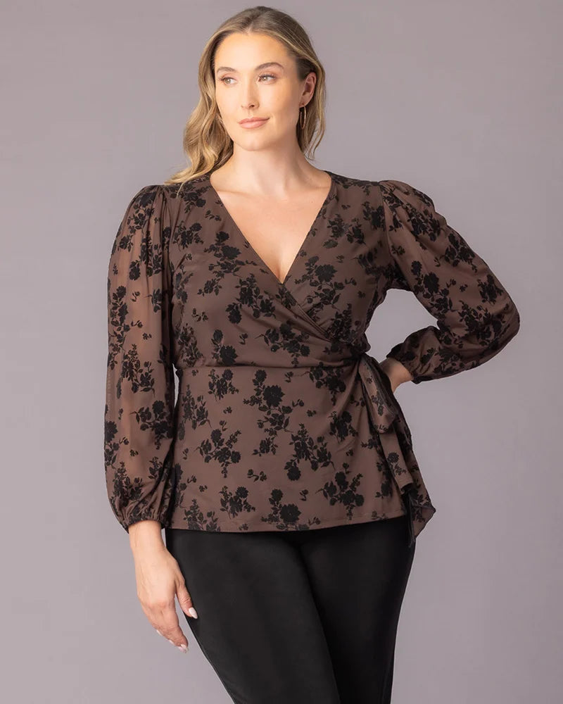 Tops Alissa Long Sleeve Wrap Top