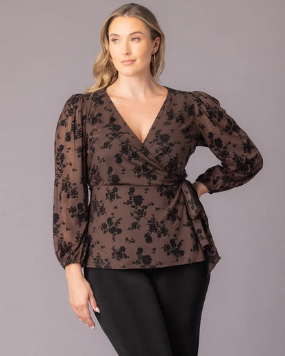 Tops Alissa Long Sleeve Wrap Top