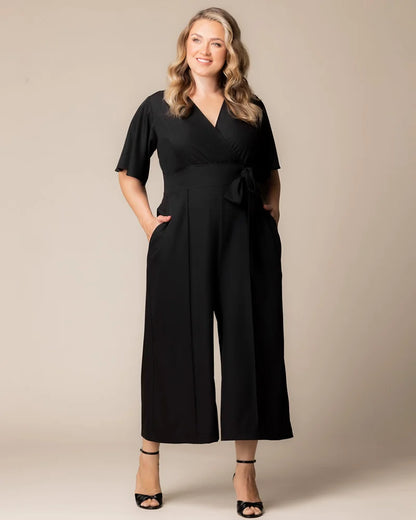 Evelyn Cropped Wide Leg Jumpsuit