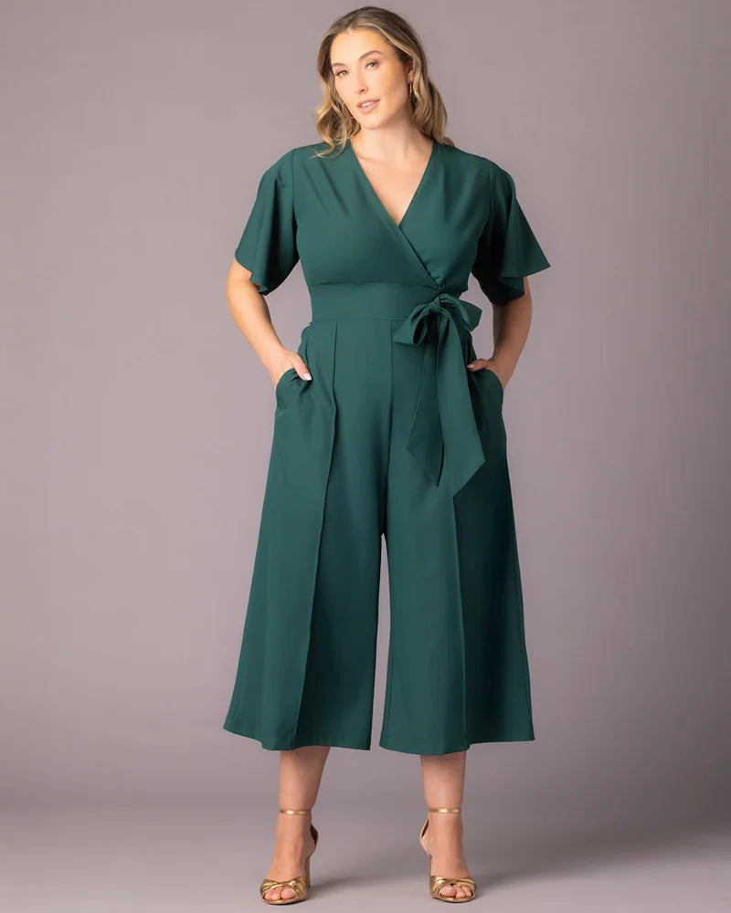 Evelyn Cropped Wide Leg Jumpsuit