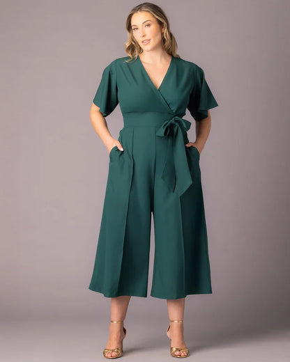 Evelyn Cropped Wide Leg Jumpsuit