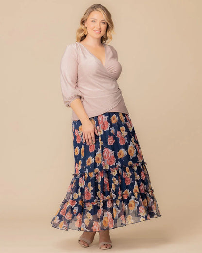 Skirts Isla Tiered Mesh Maxi Skirt