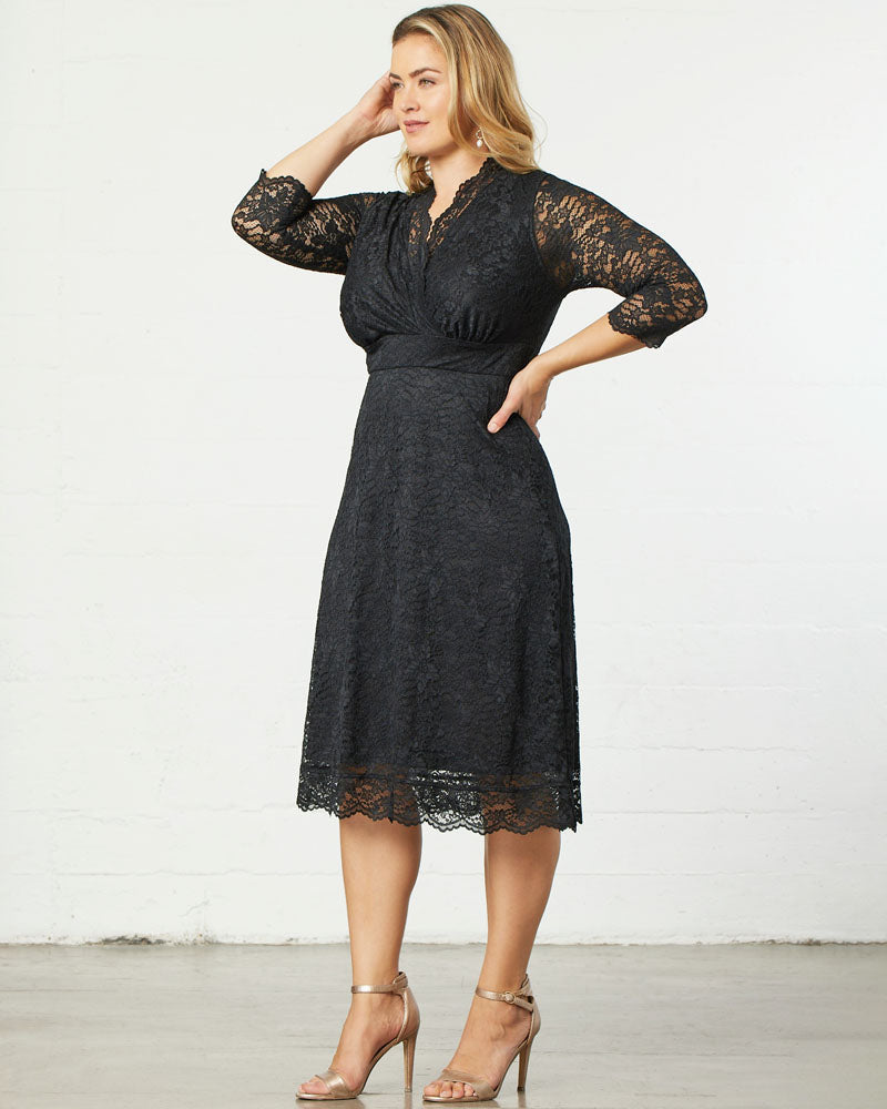 Dresses Scalloped Boudoir Lace Dress